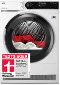 AEG TR8AMZ68, Varmepumpetørretumblere, varmepumpe tørretumbler 8 kg, testvinder af Stiftung Warentest, serie 8000, Sort, 8 kg