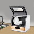 WFIETN, Bordopvaskemaskiner, 800W Mini Opvaskemaskine, Kompakt Space-Saving Opvaskemaskine Bordopvaskemaskine, Hvid, 800W, 220V, 50 Hz, 44, 8 cm