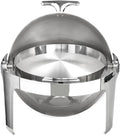 TRDEWR, Varmeplader og madvarmere, Chafing Dish Buffet Set, rustfrit stål Chafer, Round Catering Varmer Server God, Sølv, 3 l, 2 l, 5W, 6V