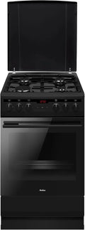Amica, Komfurer, Standhow 50 cm 65 L Gas Cooceb sort Matt SHEG 904 000 SM, Sort, 50 cm, 65 L, 7, 4 kW, 3 l