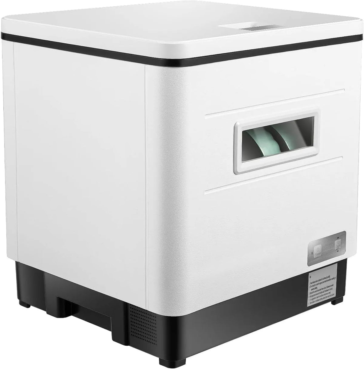 czyuRachel, Bordopvaskemaskiner, Bordopvaskemaskine, Smart opvaskemaskine, bordopvaskemaskine til 6 lofter, Touch, Hvid, 6 l, 55 dB, 800W, 240V