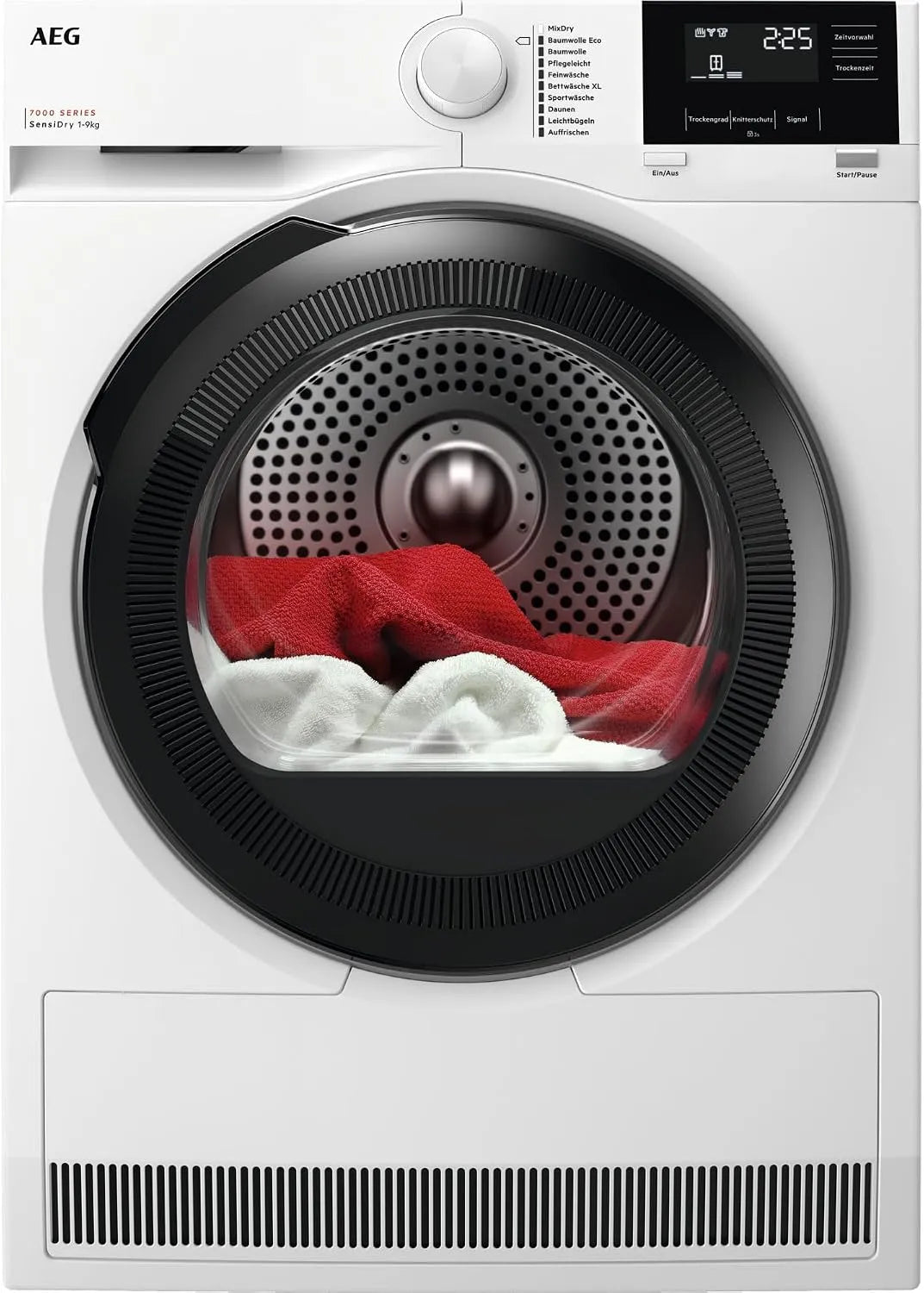 AEG TR7T60690, Varmepumpetørretumblere, varmepumpe tørretumbler 9 kg, Serie 7000 SensiDry - Tålmodighed &, Sort, 9 kg, 11G, 4W, 40 x 60 cm