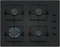 Balay Electrodomésticos 3ETG464SB, Kogeplader, Balay Gas kogeplader, 60 cm bred, 4 kogezoner, flammestyring, automatisk tænding, Sort, 60 cm