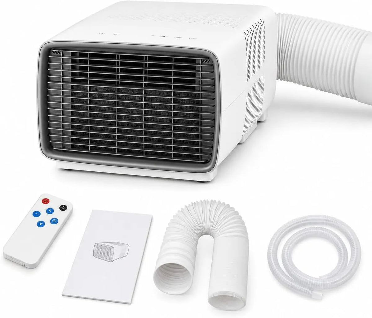 athuniverth 3-in-1, Mobile klimaanlæg, Bærbar aircondition, 2700 BTU, til hus og campingvogn, Hvid, 280 W, 45 dB, 9 kg