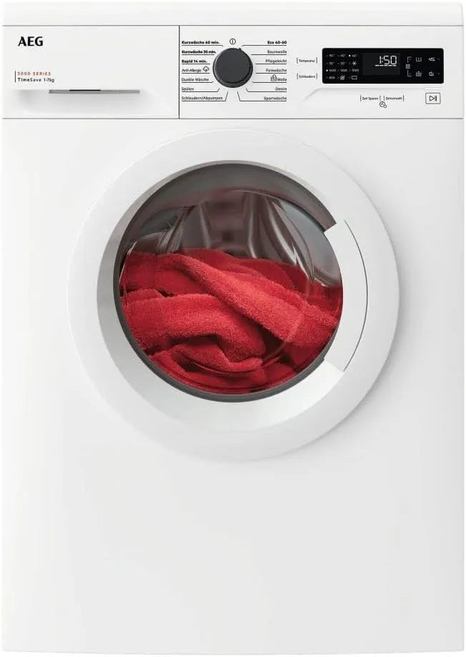AEG L5FBU20480, Vaskemaskiner, vaskemaskine 8Kg, Sort, 8Kg, 1400 rpm, 540 v