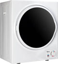 ROVSUN, Aftrækstørretumblere, 2, 5 KG Udstødningslufttørrer tørretumbler Mini tørretumbler Kompaktør Mekanisk, Sølv / hvid, 5 KG, 850W, 900 w