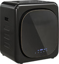 HOMCOM, Aftrækstørretumblere, 5kg Mini tørretumbler med 6 program LED touchscreen 2, 5 kg sort, 5kg, 2, 48L, 44 x 22 cm
