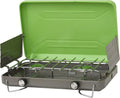 Flame King VT-101, Campingovne, Flamme King campingkomfur, bærbar, 2 brændere, lysegrøn, Sort, 20.000 BTU, 1 x 22, 9 cm, 113, 4 g