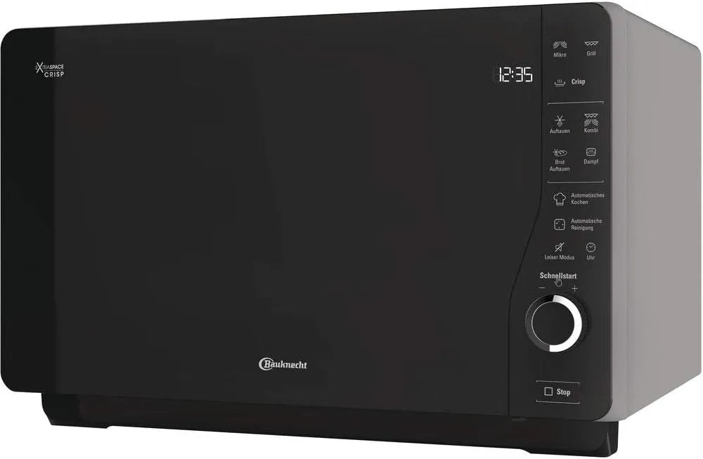 Bauknecht, Mikrobølger med Oven & Grill, ExtraSpace Crisp MW 427 SL / Kombination af grill og mikroovn / Maksimal, Sølv, 800 W, 25 L, 1000 W