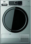 Beko Professional 8HPS/PRO 8HPS, Varmepumpetørretumblere, AWZ / PRO BP Varmepumpe tørretumbler, rustfrit stål tromle, sølvmaling, 8 kg, Sølv