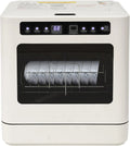 Salmeee, Bordopvaskemaskiner, Bordopvaskemaskine 800W 52dB, Mini opvaskemaskine til 6-8 skræddersyede lofter, Hvid, 800W, 52dB, 360 g, 0, 58 kW
